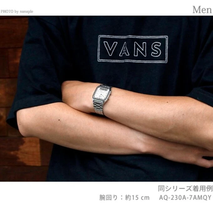 Montre Casio AQ-230A-4AMQYDF - Homme - Double affichage analogique et digital, Alarme, Chronomètre, Bracelet acier inoxydable - Couleur argentée - Référence AQ-230A-4AMQYDF