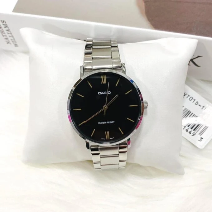 Montre Homme Casio - MTP-VT01D-1BUDF - Bracelet en acier inoxydable - Résistant à l'eau