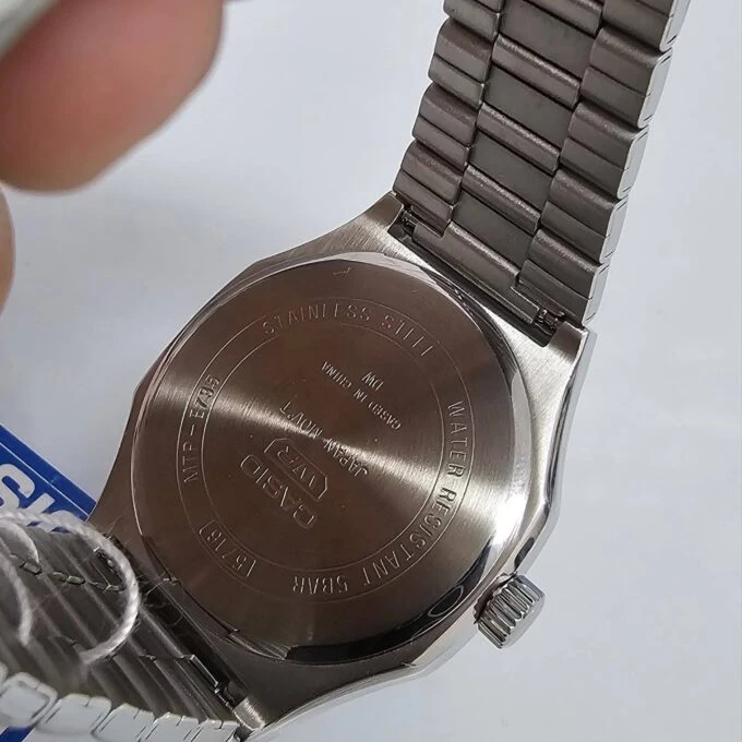 Montre Homme - Casio - Affichage Jour/Date, Bracelet Acier Inoxydable, Étanche, Style Classique - Acier - Noir - MTP-E735D-1AV