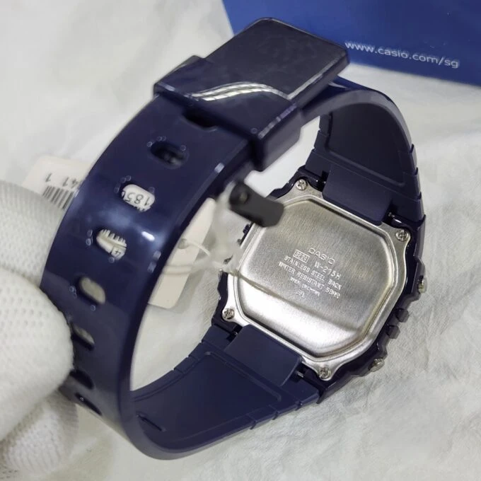 Montre Enfant CASIO - W-215H-2AVDF - Bracelet Noir En Resine - Boitier En Resine - Résistante à l'eau - 12 Mois De Garantie