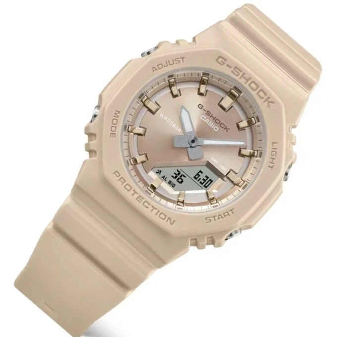 Montre Classique - CASIO G-SHOCK - GMA-P2100ST-9ADR - Unisexe - Résistante, Élégante, Polyvalente, Durable - Acier Inoxydable - Dorée