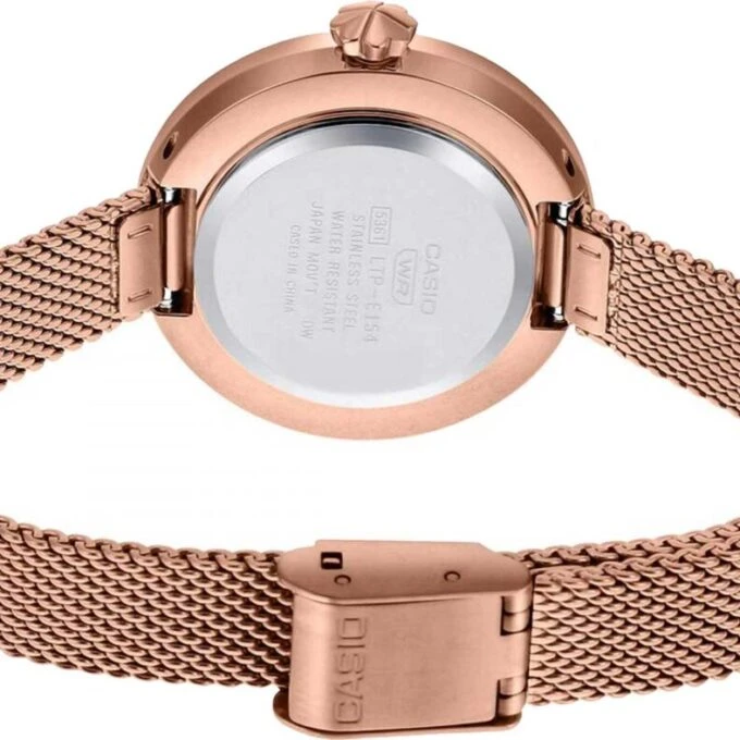 Montre Femme Casio Collection - Bracelet Acier inoxydable - LTP-E154MPG-4ADF