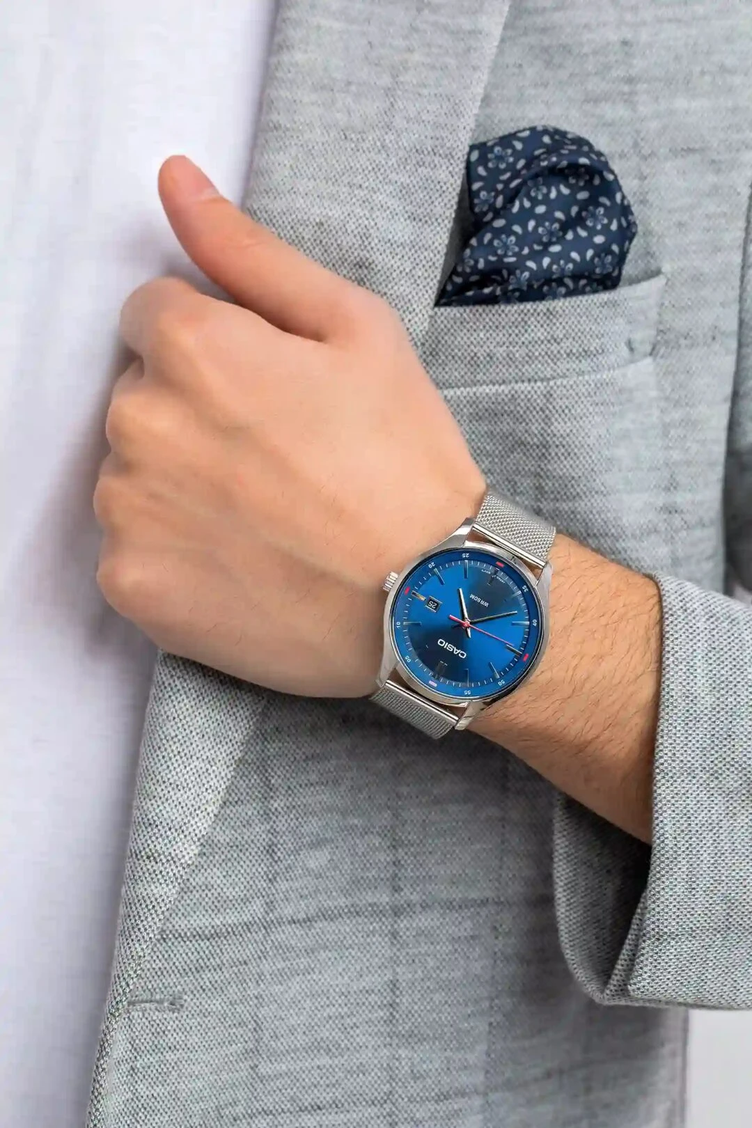 aiwatch_MTP-E710M-2AVDF - Montre Homme Casio - MTP-E710M-2AVDF - Bracelet en acier inoxydable - Affichage analogique - Résistant à l'eau