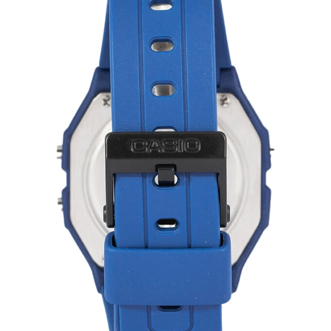 Montre Casio - Unisexe - Chronomètre 1/100e, Alarme quotidienne, Éclairage LED, Calendrier automatique - Résine bio - Vert - F-91WB-2A1DF