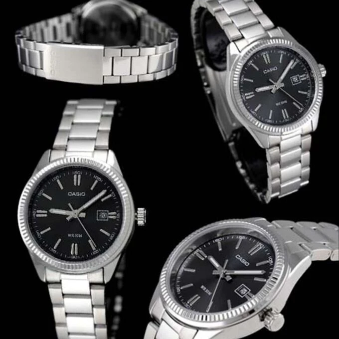 Montre Femme Casio - LTP-1302D-1A1VDF - Bracelet en Acier Inoxydable - Affichage analogique - Résistant à l'eau