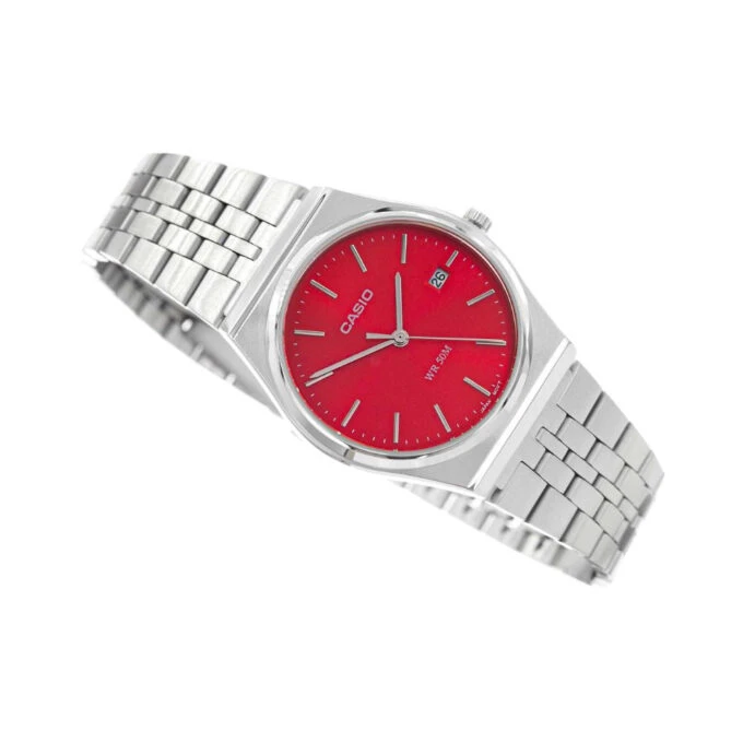 Montre Homme Casio MTP-B145D-4A2VDF - Acier Inoxydable, Bracelet Acier, Etanche 50 M, Verre Minéral, Date - Argenté