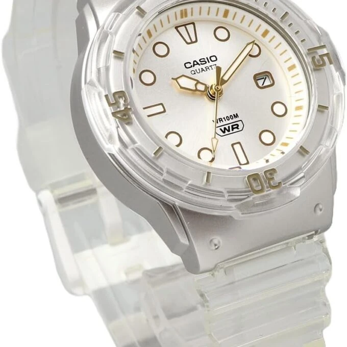 Montre Classique Femme Casio LRW-200HS-7EVDF - Étanche 100m, Quartz, Résine, Blanche - Boutique Aïwatch
