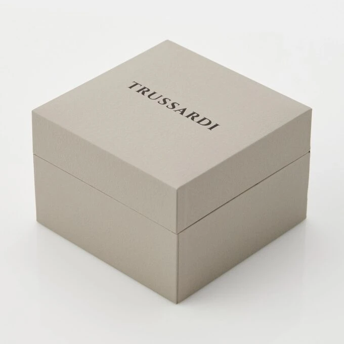 Montre Femme Trussardi T-Star 34 mm - Acier Argenté, Bracelet Métal Argent et Or Rose, Verre Minéral, Etanche 50 Mètres, Boucle Déployante, Garantie 2 Ans - R2453152511