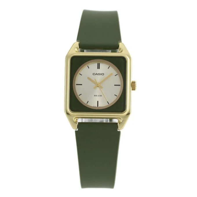 Montre homme Casio - Analogique, Résine, Aluminium, Verre minéral, Précision ±20s/mois, Étanche 50m, Autonomie 3 ans - Vert - MTP-B170-3EVDF