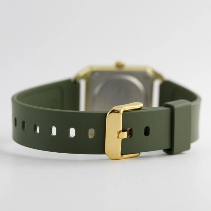 Montre homme Casio - Analogique, Résine, Aluminium, Verre minéral, Précision ±20s/mois, Étanche 50m, Autonomie 3 ans - Vert - MTP-B170-3EVDF