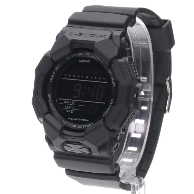 Montre G-SHOCK Homme Super Illuminator, Heure Universelle, Chronomètre, Compte à rebours, 5 Alarmes, Calendrier, Format 12/24h - GD-010-1A1DR