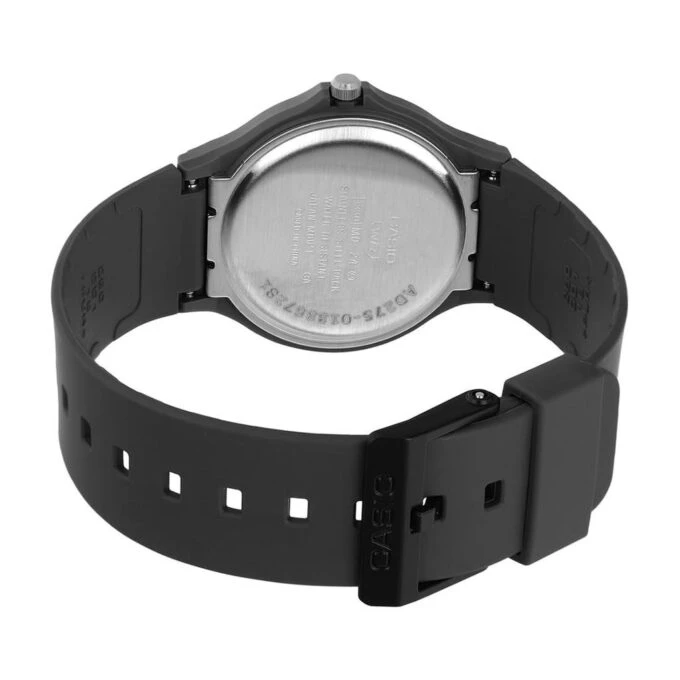 Montre Classique Unisexe Casio MQ-24 – Résine Biosourcée, Quartz Analogique, Design Minimaliste, Cadran Monochrome à Index Simples, Bracelet Écologique – MQ-24B-8BDF