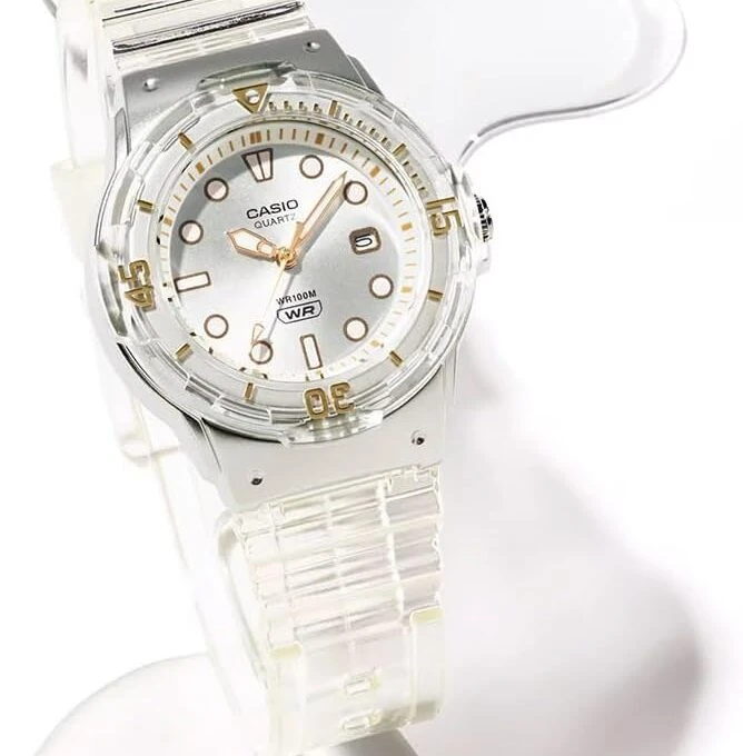 Montre Classique Femme Casio LRW-200HS-7EVDF - Étanche 100m, Quartz, Résine, Blanche - Boutique Aïwatch
