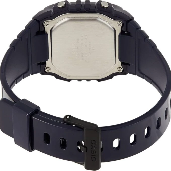 Montre Enfant CASIO - W-215H-2AVDF - Bracelet Noir En Resine - Boitier En Resine - Résistante à l'eau - 12 Mois De Garantie