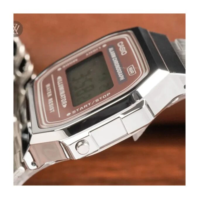 Montre Classique Homme Casio A168WA-5AYDF - Bracelet Acier Inoxydable, Affichage Digital, Rétroéclairage LED, Étanche - Argent - Référence A168WA-5AYDF