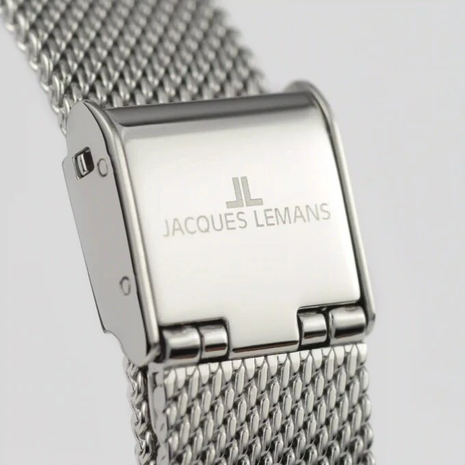 Montre Femme Collection Design Jacques Lemans 1-2094A - Bracelet en Acier Inoxydable - Affichage analogique - Résistant à l'eau