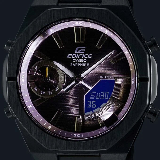 Montre Connectée Homme Casio – Acier Inoxydable, Quartz Japonais Bluetooth, Étanche 100m, Verre Saphir, Bracelet Métal avec Fermoir Triple, Chronographe, Heure Mondiale, Alarme, Compte à Rebours, Super Illuminator LED, Autonomie 2 Ans – Argenté – Référence à préciser - ECB-S10D-8ADF