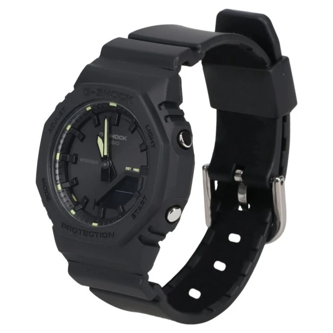 Montre Casio GMA-P2100SA-1A2DR - Analogique et Numérique - Affichage 24h/AM-PM, Chronographe, 5 Alarmes, Calendrier Automatique, Éclairage LED Super Illuminator, Résistant aux Chocs - Noir - Référence GMA-P2100SA-1A2DR