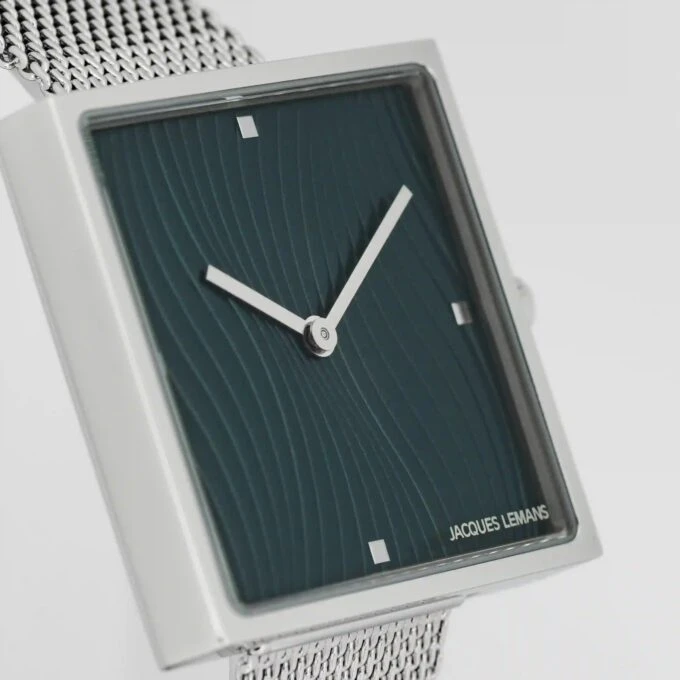 Montre Femme Collection Design Jacques Lemans 1-2094A - Bracelet en Acier Inoxydable - Affichage analogique - Résistant à l'eau