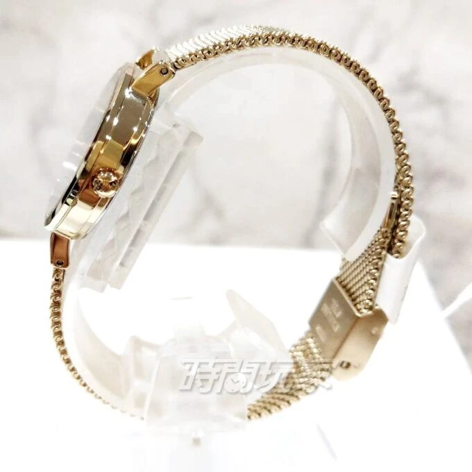 Montre élégante Femme - Casio Sheen - Acier, Calendrier, Verre Saphir, Étanche 50m - Bracelet Maille Doré - Boîtier Doré - 41-45mm - SHE-4540GM-1AUDF