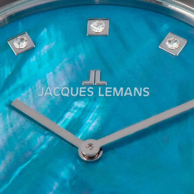 Montre Femme Jacques Lemans Milano 1-2001N - Bracelet en Acier Inoxydable - Verre Cristal crystaltex durci - Affichage analogique - Résistant à l'eau