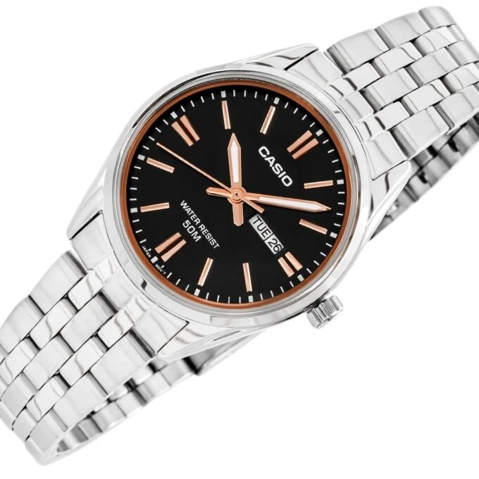 Montre Femme - Casio Collection LTP-1335D-1A2VDF - Quartz Précis, Luminescente, Résistante à l’Eau 5 Bar, Verre Minéral - Acier Inoxydable - Argent - Référence LTP-1335D-1A2VDF