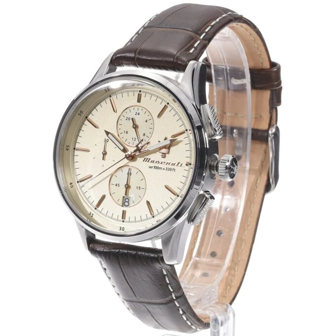 Montre Homme Maserati Sorpasso – R8871624010 – Bracelet en Cuir – Boucle Ardillon – Poids 85 g – Emballage d'Origine