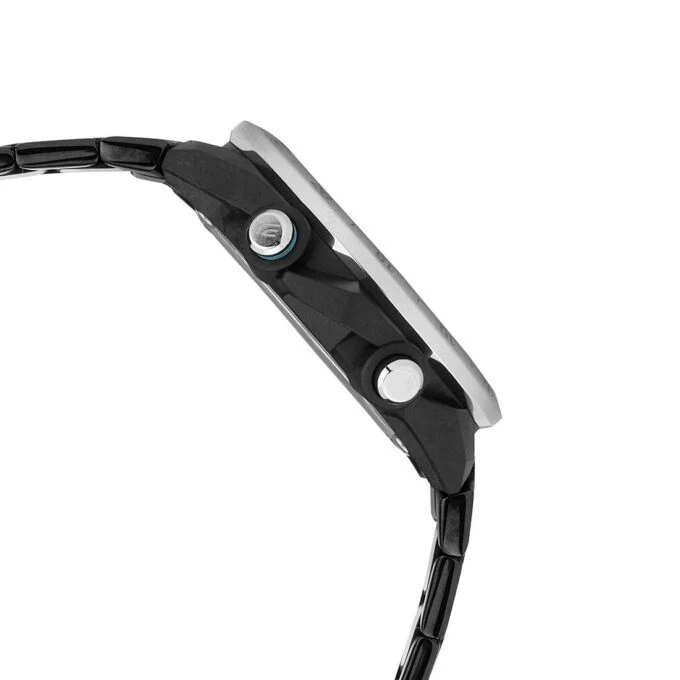 Montre Classique Homme - Casio EDIFICE - ECB-2200DD-1ADF – Acier Inoxydable, Chronographe, Étanche, Bracelet Métal – Argent – Référence ECB-2200DD-1ADF