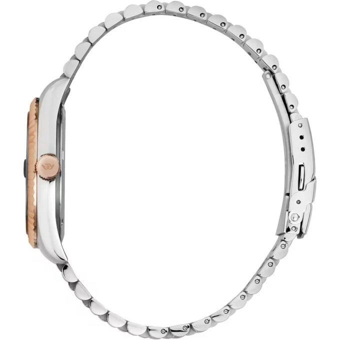 Montre homme Philip Watch Caribe Urban - 39mm, Acier rhodié, verre saphir, bracelet inox or rose argent, étanche 10ATM - R8253597118