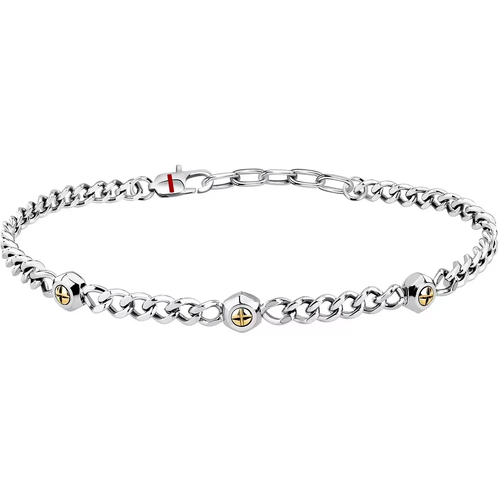 bracelet sector szs128 en argent et air design moderne pour homme
