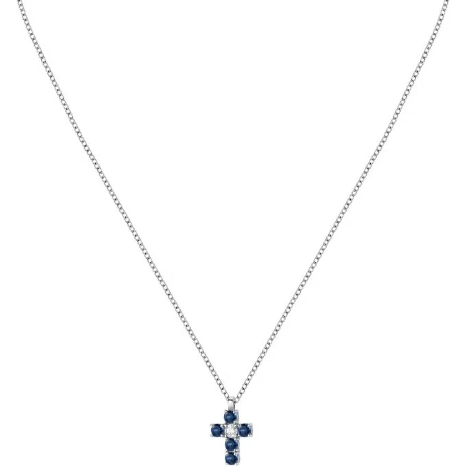 morellato saiw216 collier précieux en argent recyclé avec symbole de croix