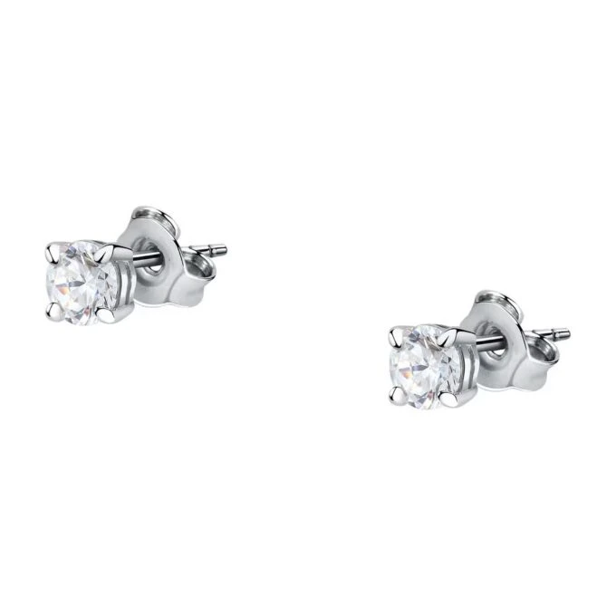 morellato saiw157 boucles d'oreilles précieuses en argent et gemmes pour femme 4 mm de diamètre