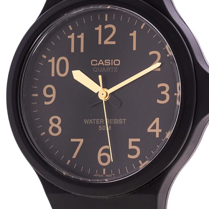 Montre Homme CASIO MW-240-1B2VDF - Bracelet en résine noir - Résistant à l'eau
