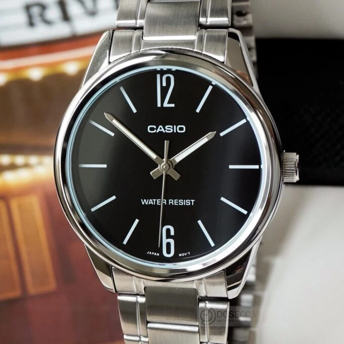 Montre Homme Casio MTP-V005D-1BUDF - Bracelet en Acier Inoxydable - Affichage analogique - Résistant à l'eau