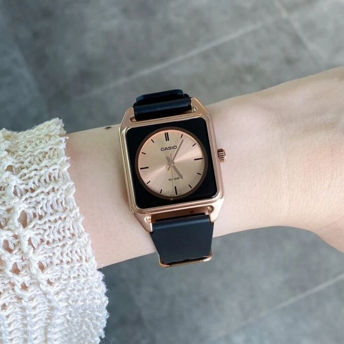 Montre homme Casio - Aluminium, Résine, Verre minéral - Résistance à l’eau 50m, Précision ±20s/mois - Marron - MTP-B170-5EVDF