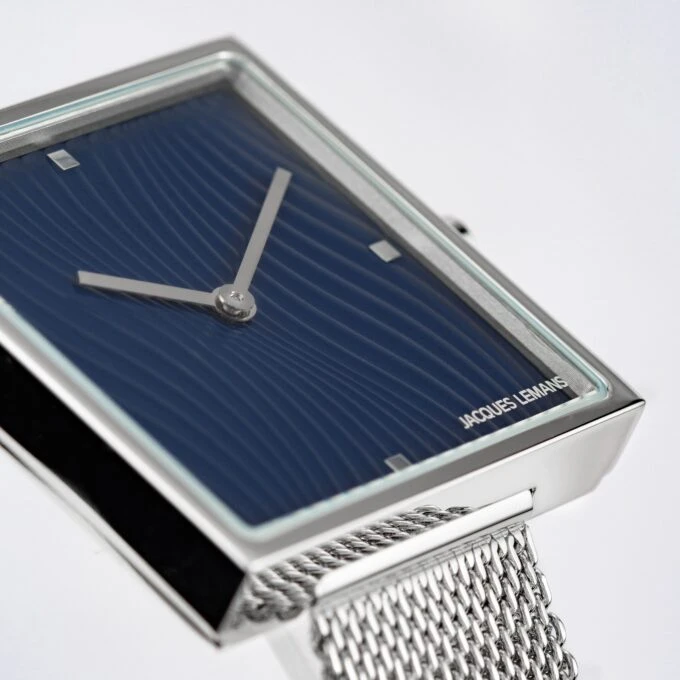 Montre Femme Collection Design Jacques Lemans 1-2094C - Bracelet en Acier Inoxydable - Affichage analogique - Résistant à l'eau