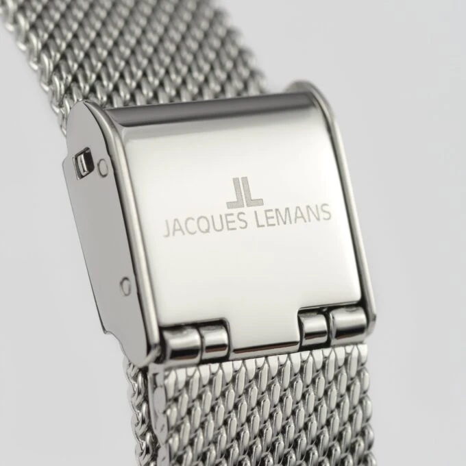 Montre Femme Collection Design Jacques Lemans 1-2094C - Bracelet en Acier Inoxydable - Affichage analogique - Résistant à l'eau