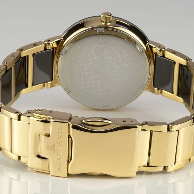 Montre Femme Jacques Lemans Monaco - 42-8E - Bracelet en Céramique - Affichage analogique - Résistant à l'eau