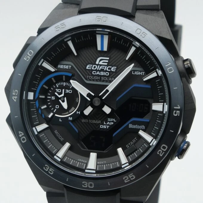 Montre Classique Homme - Casio Edifice - ECB-2200PB-1ADF – Bluetooth, Chronographe, Résine, Noir – Référence ECB-2200PB-1ADF