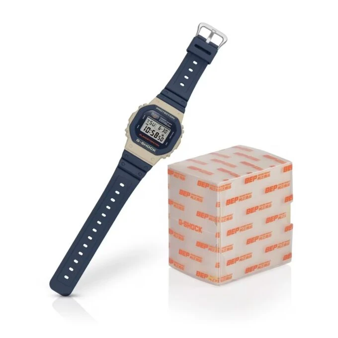 montre classique homme casio g shock dw 5610bep 2dr résistante aux chocs, Étanche 200m, bracelet résine, bleu boutique aïwatch