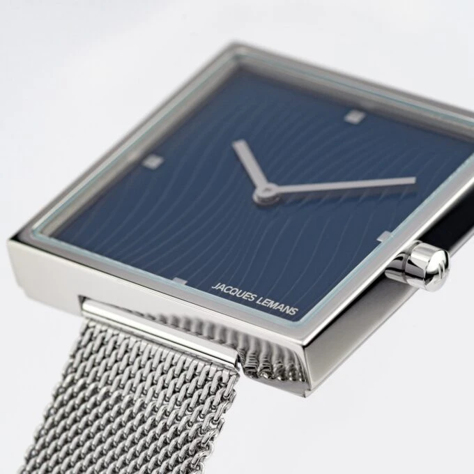 Montre Femme Collection Design Jacques Lemans 1-2094C - Bracelet en Acier Inoxydable - Affichage analogique - Résistant à l'eau