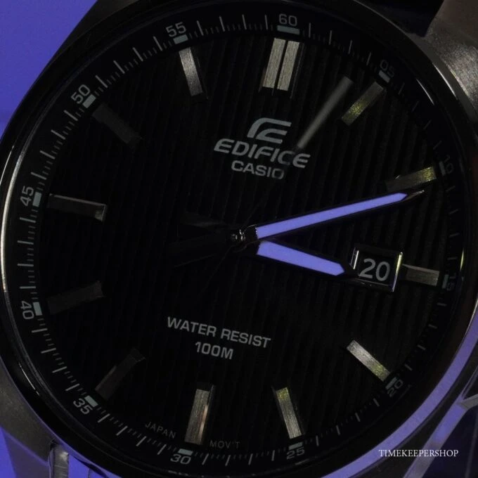 Montre Classique Homme - Casio Edifice - EFV-150L-1AVUDF - Bracelet Cuir Noir, Quartz, Étanche, Chronographe - Boutique Aïwatch