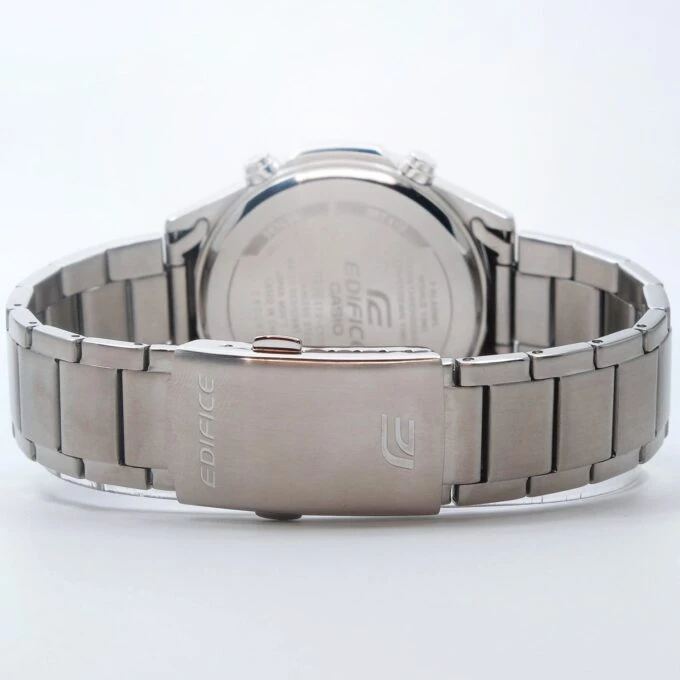 Montre Classique Homme - Casio Edifice - EFV-C120D-2ADF - Acier Inoxydable, Chronographe, Étanche 100m, Bracelet Métal - Bleu Argenté - Référence EFV-C120D-2ADF