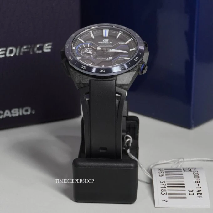 Montre Classique Homme - Casio Edifice - ECB-2200PB-1ADF – Bluetooth, Chronographe, Résine, Noir – Référence ECB-2200PB-1ADF
