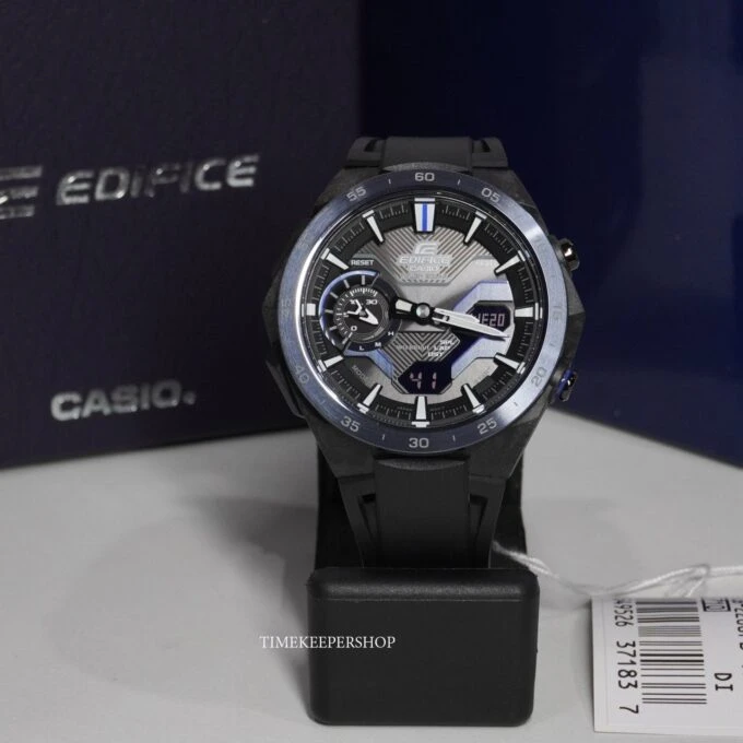 Montre Classique Homme - Casio Edifice - ECB-2200PB-1ADF – Bluetooth, Chronographe, Résine, Noir – Référence ECB-2200PB-1ADF