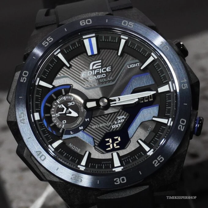 Montre Classique Homme - Casio Edifice - ECB-2200PB-1ADF – Bluetooth, Chronographe, Résine, Noir – Référence ECB-2200PB-1ADF