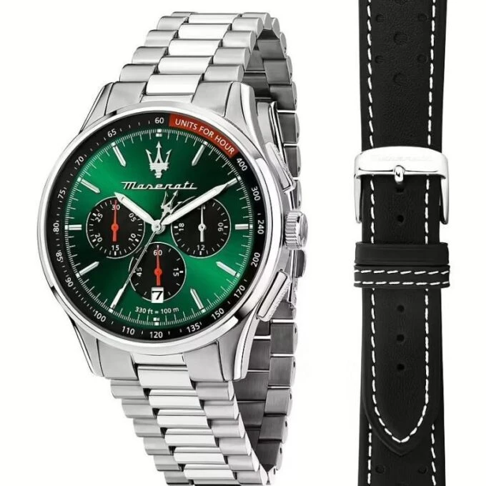 Montre Homme Maserati Sorpasso – R8873624002 – Bracelet en Cuir – Boucle Déployante à Sécurité – Poids 125 g