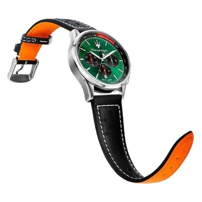 Montre Homme Maserati Sorpasso – R8873624002 – Bracelet en Cuir – Boucle Déployante à Sécurité – Poids 125 g