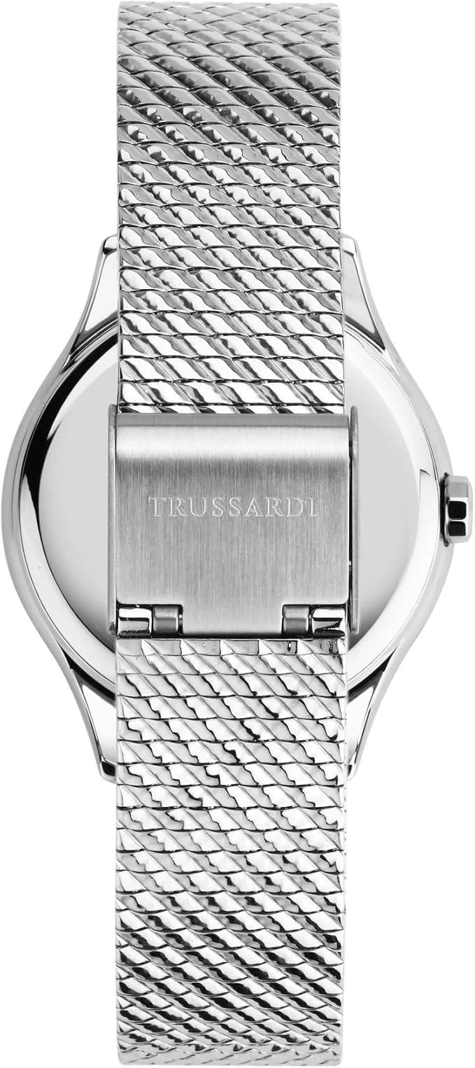 Montre Femme - Trussardi - Analogique, Temps et Date, Collection City Life, Bracelet Acier - Argenté - R2453170506