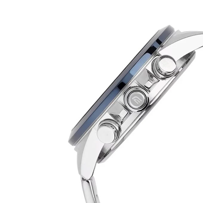 Montre Classique Homme Casio Edifice - ECB-30DB-1ADF – Acier Inoxydable, Bracelet Métal, Chronographe, Étanche, Design Élégant – Argenté – Référence ECB-30DB-1ADF